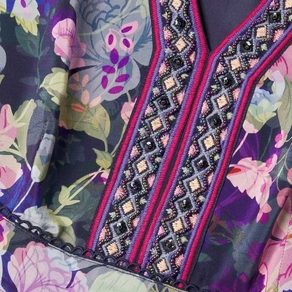 johnny was valeria silk maxi dress Johnny Was Valeria Silk Maxi Dress In Multi - 64% Off